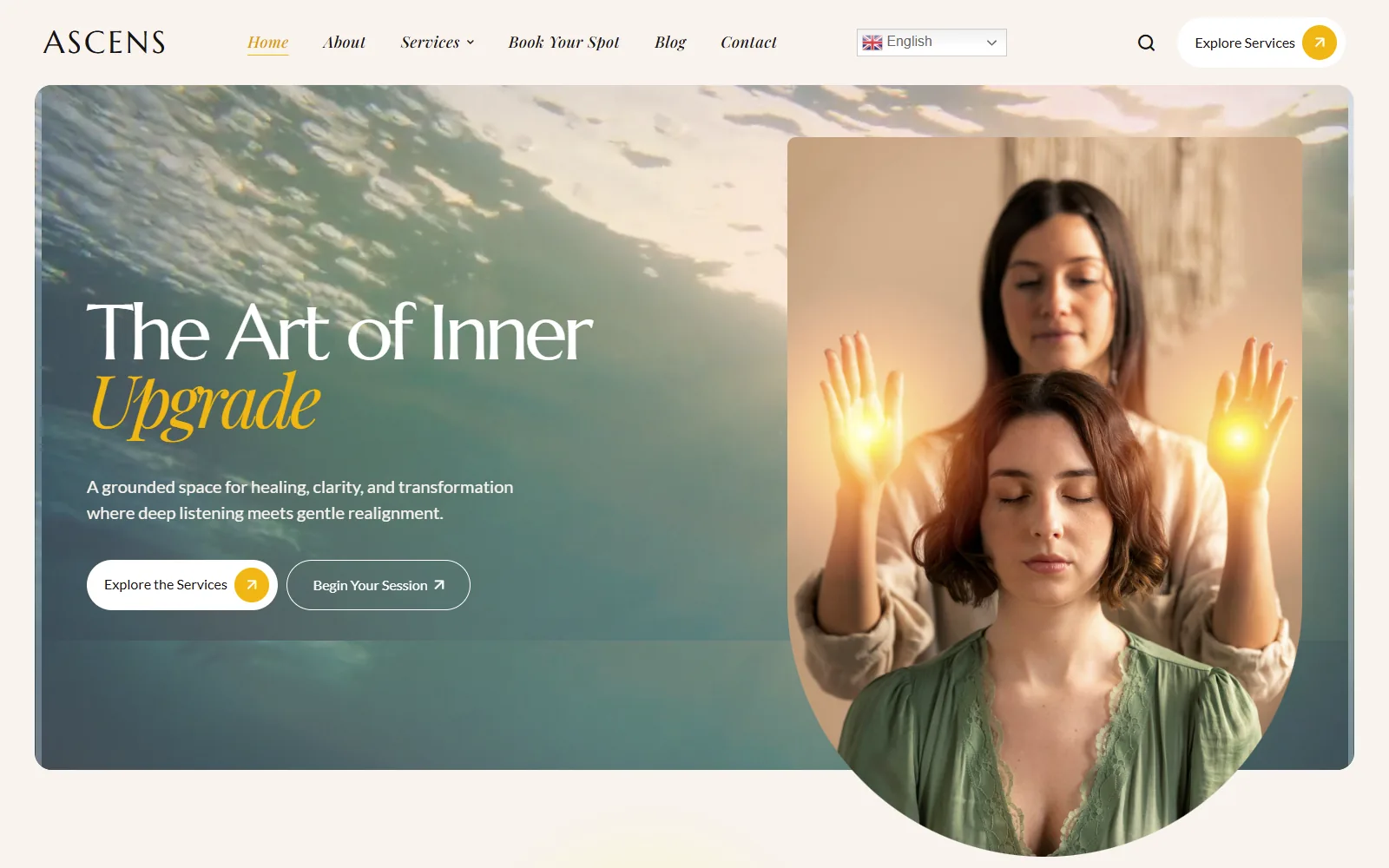 ASCENS homepage, designed and built by Suleman Shabir